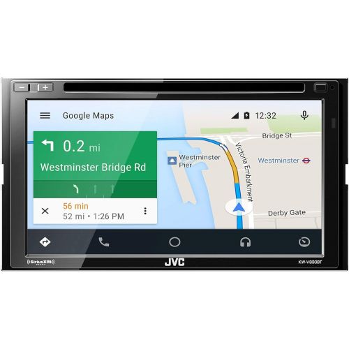  JVC KW-V830BT Compatible with Android AutoApple CarPlay CDDVD with Steering Wheel Interface, and Back up Camera