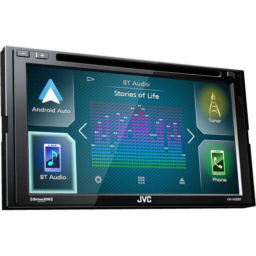  JVC KW-V830BT Compatible with Android AutoApple CarPlay CDDVD with Steering Wheel Interface, and Back up Camera