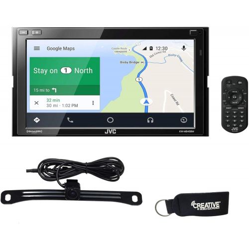  JVC KW-M845BW Digital Receiver Compatible with Wireless Android Auto, Apple CarPlay & Rear View Camera