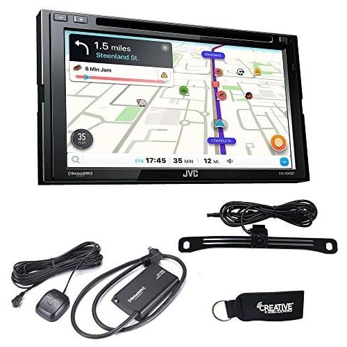  JVC KW-V840BT Compatible with Android AutoApple CarPlay CDDVD with Sirius XM Tuner SXV3001 and Steering Interface