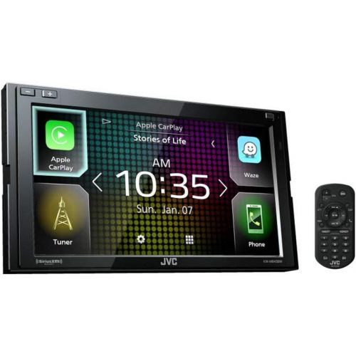  JVC KW-M845BW compatible with Apple CarPlay, Wireless Android Auto 2-DIN AV Receiver (No CD Drive)