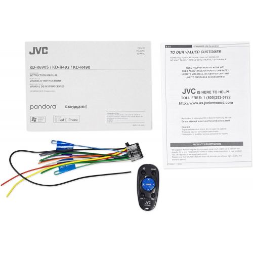  JVC KD-R490 JVC Din AMFMCDUSB3.5 Input