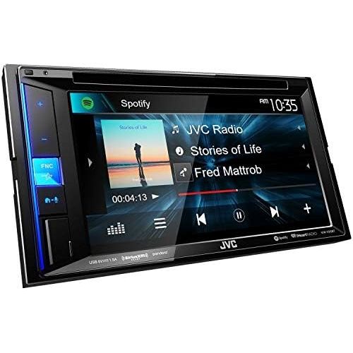  JVC KW-V25BT Multimedia Receiver Featuring 6.2 WVGA Clear Resistive Touch MonitorBluetooth  13-Band EQ