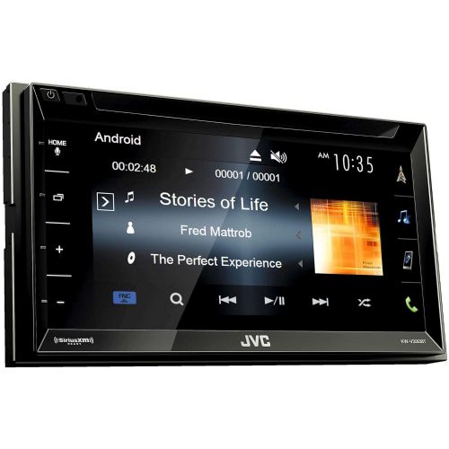  JVC KW-V330BT 6.8 Double DIN Bluetooth in-Dash DVDCDAMFMDigital Media Car Stereo with Rear View Camera
