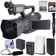 JVC GY-HM170U Ultra 4K HD 4KCAM Professional Camcorder & Top Handle Audio Unit with XLR Microphone + SlingStudio Hub Unit & CameraLink + Battery & Charger + Kit