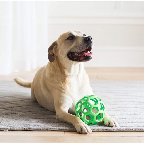  JW Pet JW Hol-ee Roller Original Treat Dispensing Dog Ball - Hard Natural Rubber - Assorted Colors