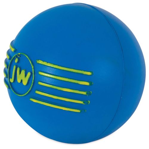  JW Pet Company iSqueak Ball Rubber Dog Toy, Colors Vary