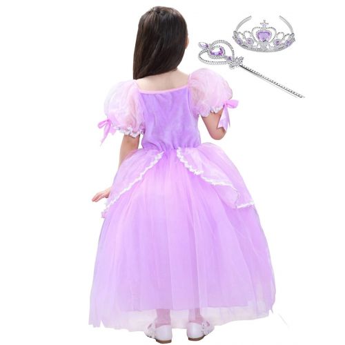  JYH Girls Princess Rapunzel Dress Puff Sleeve Tangled Costume