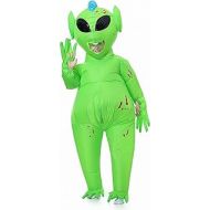 할로윈 용품JYZCOS Inflatable Alien Costume Adult Blow Up Halloween Full Body Jumpsuit