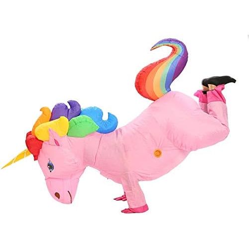  할로윈 용품JYZCOS Adult Unicorn Inflatable Costume Full Body Blowup Halloween Suit