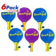 Ja-Ru JA-RU Beach Paddle Ball Set (Pack of 6 Pairs) Item #4810-6