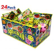 Ja-Ru JA-RU Splat Ball Sticky & Stretchy (Pack of 144) and 1 Bouncy Ball Egg, Eye, Poo, Frog, Emoji & Pig. 5301-144p