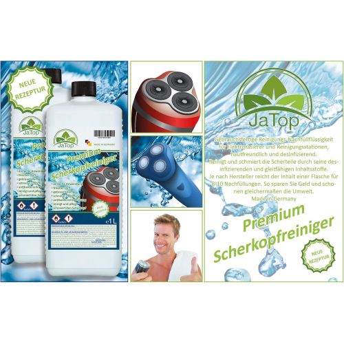  JaTop Shaving Head Cleaner 1 , 2 or 3 litre refill liquid suitable for Philips Jet Clean razors.