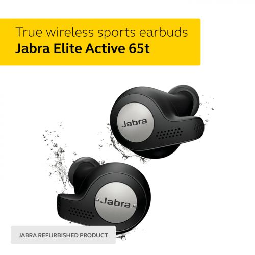 자브라 Jabra Elite Active 65t True Wireless Sport Earbuds (Manufacturer Refurbished)
