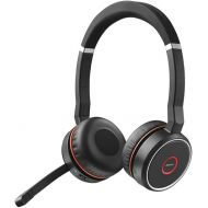 Jabra Evolve 75 MS Wireless Headset, Stereo - Includes Link 370 USB Adapter - Bluetooth Headset with World-Class Speakers, Active Noise-Cancelling Microphone, All Day Battery