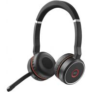 Jabra Evolve 75 MS Wireless Headset, Stereo - includes Link 370 USB Adapter - Bluetooth Headset with World-Class Speakers, Active Noise-Cancelling Microphone, All Day Battery
