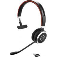 Jabra Evolve 65 UC Wireless Headset, Mono - Includes Link 370 USB Adapter - Bluetooth Headset with Industry-Leading Wireless Performance, Passive Noise Cancellation, All Day Battery