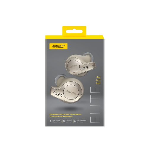 자브라 Jabra Elite 65t Alexa Enabled True Wireless Earbuds Charging Case  Titanium Black