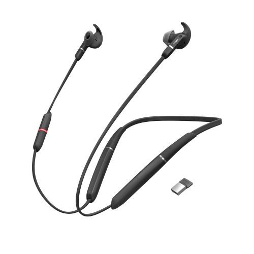 자브라 Jabra Evolve 65e Microsoft Skype for Business & Link 370 Wireless Professional Earbuds