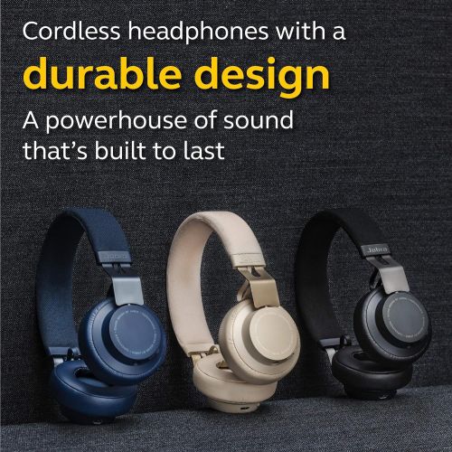 자브라 Jabra Move Style Edition, Navy  Wireless Bluetooth Headphones with Superior Sounds Quality, Long Battery Life, Ultra-Light and Comfortable Wireless Headphones, 3.5 mm Jack Connect