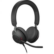 Jabra Evolve2 40 SE Stereo Wired On-Ear Headset (Microsoft Teams, USB-C, Black)