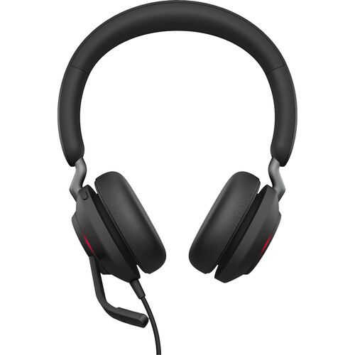 자브라 Jabra Evolve2 40 SE Stereo Wired On-Ear Headset (Microsoft Teams, USB-C, Black)