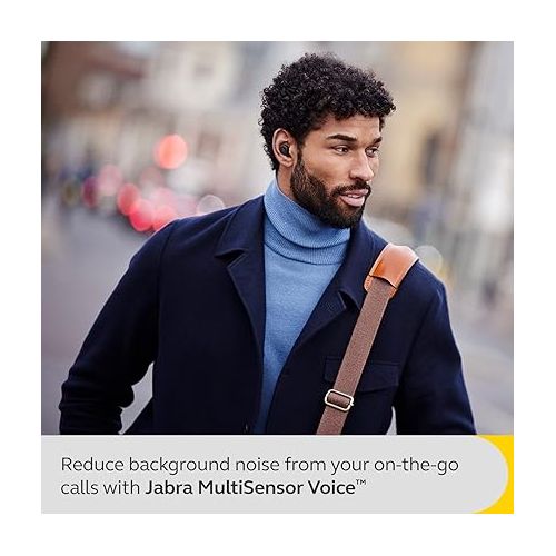 자브라 Jabra Evolve2 True Wireless Earbuds - in-Ear Bluetooth Earbuds with Active Noise Cancellation & 4-Mic MultiSensor Voice Technology - Microsoft Teams Certified, Works with All Meeting Apps - Black