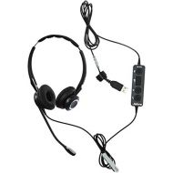 [아마존베스트]Jabra 2400 II USB Duo CC Wired Headset for Softphone with Noise Cancelling Microphone, Optimized for Unified Communication