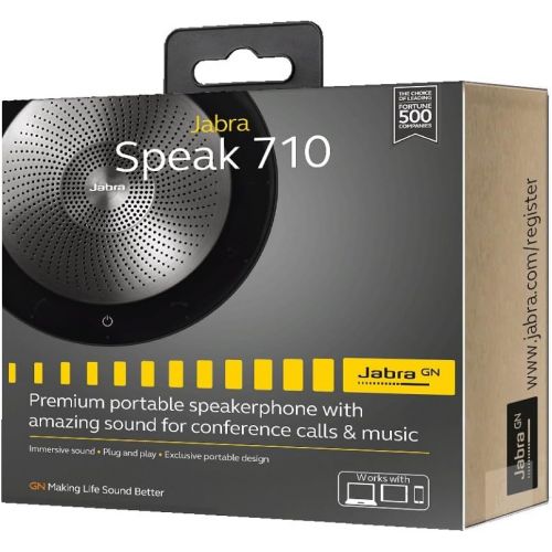 자브라 Jabra Speak 710 UC Wireless Bluetooth Speaker for Softphone and Mobile Phone ? Easy Setup, Portable Speaker with for Holding Meetings Anywhere with Immersive Sound