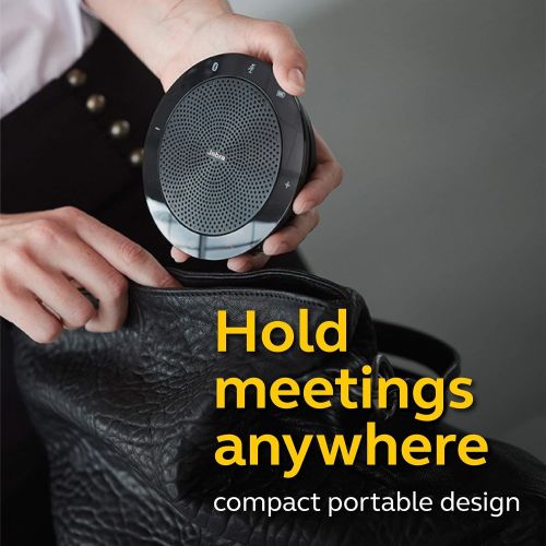 자브라 Jabra Speak 510 Wireless Bluetooth Speaker for Softphone and Mobile Phone ? Easy Setup, Portable Speaker for Holding Meetings Anywhere with Outstanding Sound Quality