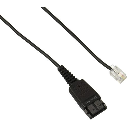 자브라 Jabra Quick Disconnect (QD) to Modular (RJ) Coiled Bottom Cord (8800-01-37)