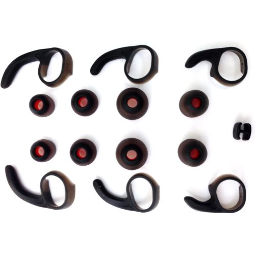 자브라 Set OEM 6 EarGels and 6 EarWings for Jabra Rox Wireless Bluetooth Headset Ear Buds Ear Gels Stabilizers Eargels Earbuds Eartips Earstabilizers Replacement