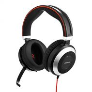 Jabra Evolve 80 MS Wired Headset Professional Telephone Headphones with Unrivalled Noise Cancellation for Calls and Music, Features World Class Speakers and All Day Comfort