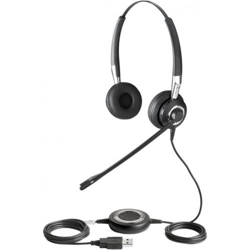 자브라 Jabra BIZ 2400 USB MS Duo Lync Optimized Corded Headset for Softphone and Mobile Phone