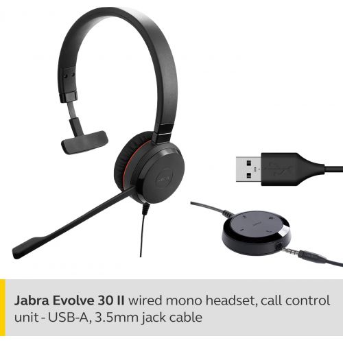 자브라 GN Audio Japan PC for monaural headset with reza-iya-kusshon Jabra Evolve 30?II UC Mo 5393???829???309