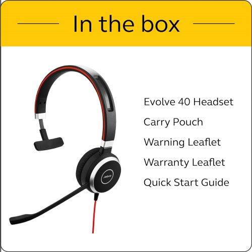 자브라 Jabra Evolve 40 UC Mono USB-C Wired Headset