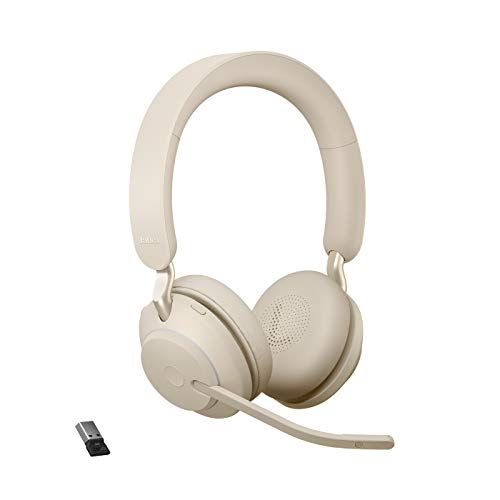 자브라 Jabra Evolve2 65 USB-A UC Stereo - Beige Wireless Headset/Music Headphones