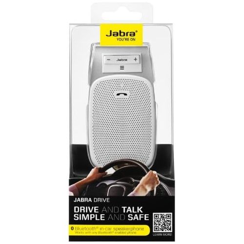 자브라 Jabra Drive In-Car Bluetooth Speakerphone - Retail Packaging - White