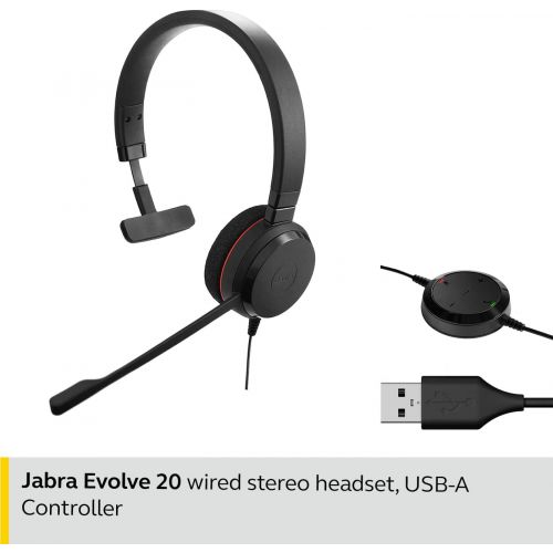 자브라 Jabra Evolve 20 UC Mono Wired Headset/Music Headphones