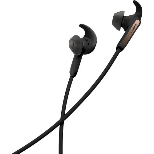 자브라 Jabra Elite 45e Wireless Earbuds, Copper Black ? Alexa Enabled, Wireless Bluetooth Earbuds, Around-the-Neck Style with a Secure Fit and Superior Sound for Music and Calls, Long Bat