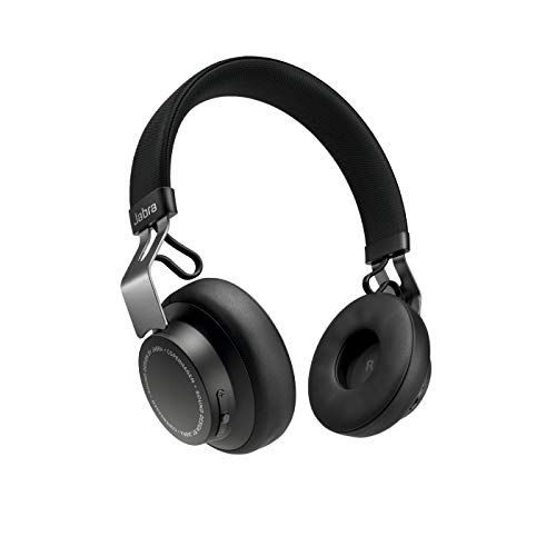 자브라 Jabra Elite 25h Wireless Bluetooth Headphones, Titanium Black ? Long Battery Life, Ultra-Light and Comfortable Wireless Headphones, 3.5 mm Jack Connector Included