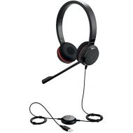 Jabra Evolve 30 II Wired Headset, Stereo, MS-Optimized ? Telephone Headset with Superior Sound for Calls and Music ? 3.5mm Jack/USB Connection ? Pro Headset with All-Day Comfort