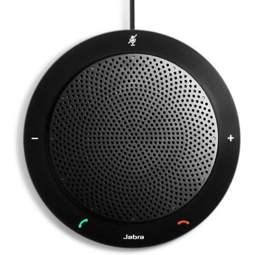 자브라 Jabra Speak 410 Corded Speakerphone for Softphones ? Easy Setup, Portable USB Speaker for Holding Meetings Anywhere with Outstanding Sound Quality