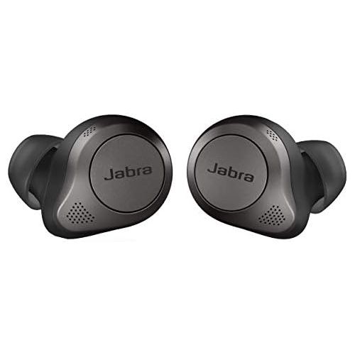 자브라 Jabra Elite 85t True Wireless Bluetooth Earbuds, Titanium Black ? Advanced Noise-Cancelling Earbuds with Charging Case for Calls & Music ? Wireless Earbuds with Superior Sound & Pr