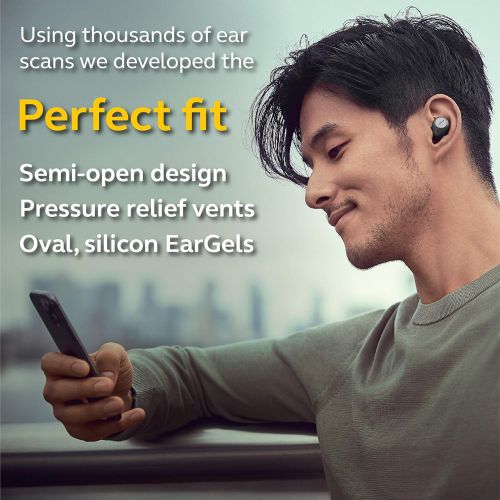 자브라 Jabra Elite 85t True Wireless Bluetooth Earbuds, Titanium Black ? Advanced Noise-Cancelling Earbuds with Charging Case for Calls & Music ? Wireless Earbuds with Superior Sound & Pr