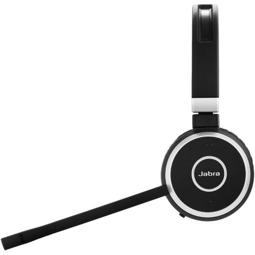 자브라 Jabra Evolve 65 UC Stereo Wireless Bluetooth Headset / Music Headphones Includes Link 360 (U.S. Retail Packaging)