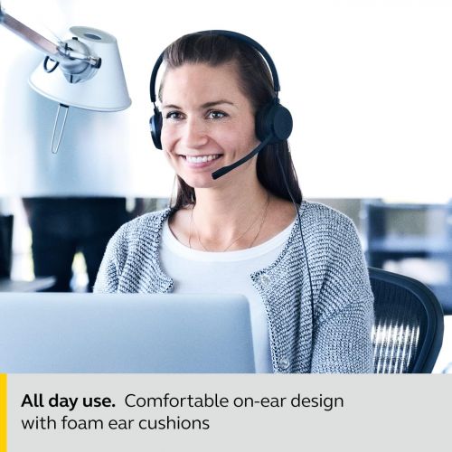 자브라 Jabra Evolve 20 UC Wired Headset, Stereo Professional Telephone Headphones for Greater Productivity, Superior Sound for Calls and Music, USB Connection, All Day Comfort Design