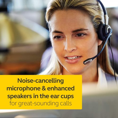 자브라 [아마존베스트]Jabra 2400 II USB DUO CC Wired Headset for Softphone with Noise Cancelling Microphone, Optimized for Unified Communication