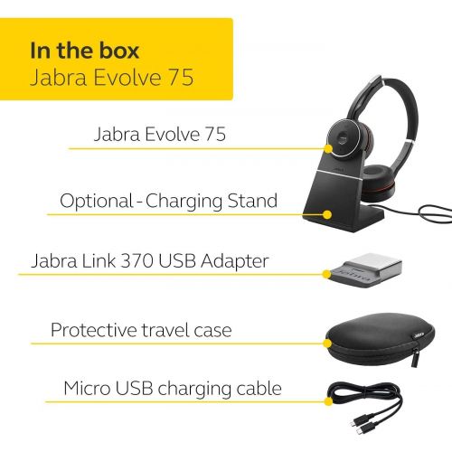 자브라 [아마존베스트]Jabra Evolve 75 Charging Stand Only  Provides Easy and Convenient Charging and Storage, Authentic Jabra Office Headset Accessory