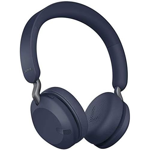 자브라 Jabra Elite 45h Best-in-Class Wireless Headphones, Navy - Biggest Speakers, Longest Battery, Fastest Charge